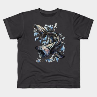 Basking Shark Back Print Kids T-Shirt